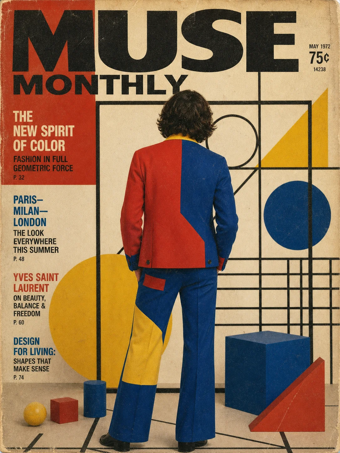AI generated vintage magazine cover